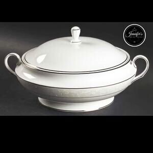 Lenox Opal Innocence Round Covered Vegetable Bowl